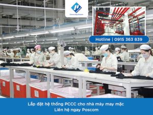 Lắp đặt PCCC cho nhà máy may mặc