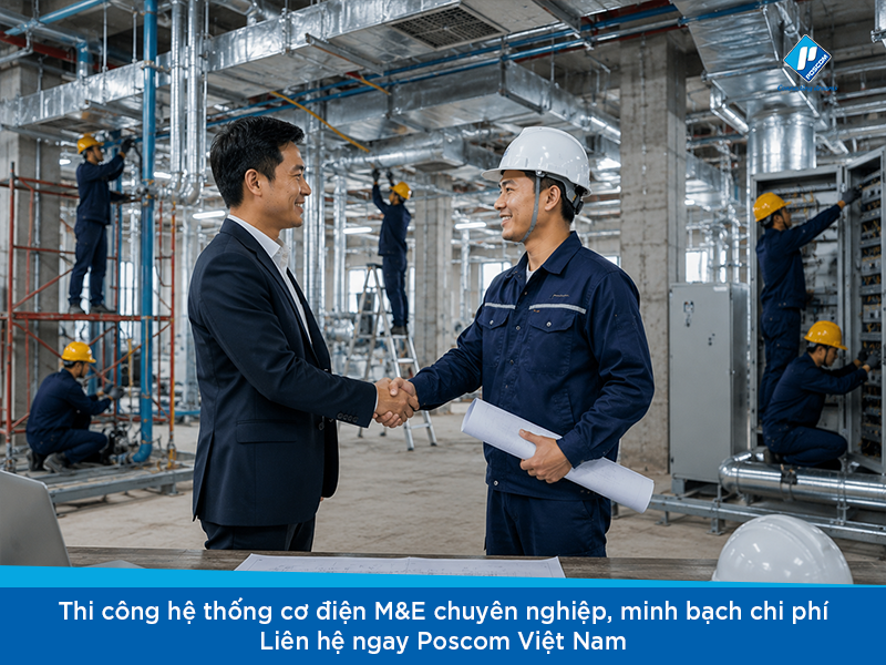 Hệ thống cơ điện M&E gồm những hạng mục gì