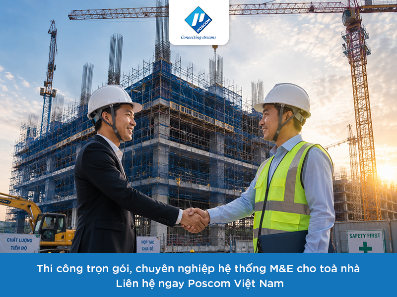hệ thống M&E cơ điện trong toà nhà
