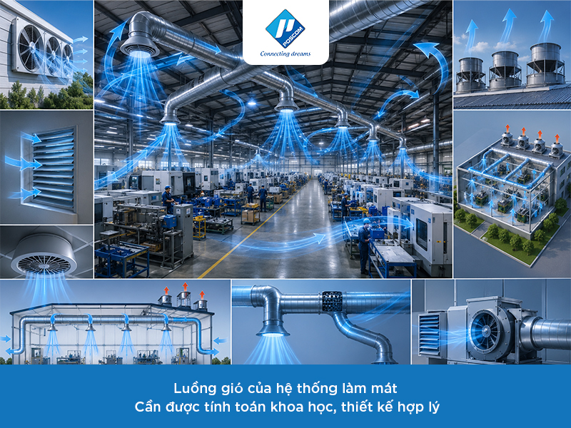 Thi công hệ thống làm mát cần lưu ý điều gì để tiết kiệm điện?