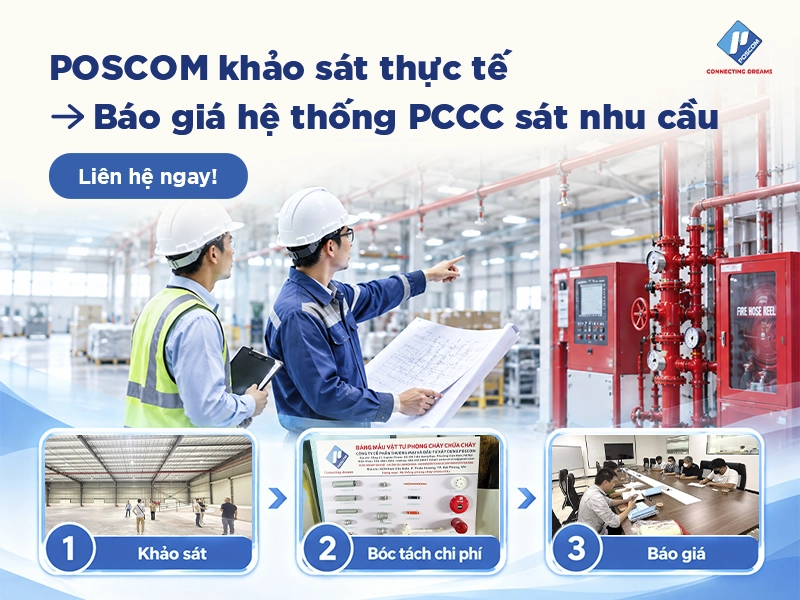 poscom khảo sát thực tế