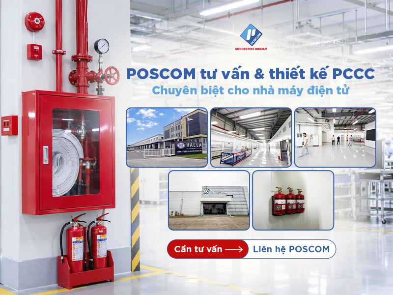 poscom liên hệ tư vấn thi công pccc