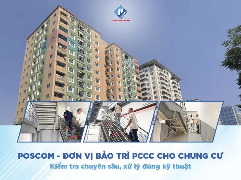 poscom là đơn vị bảo trì hệ thống phòng cháy chữa cháy