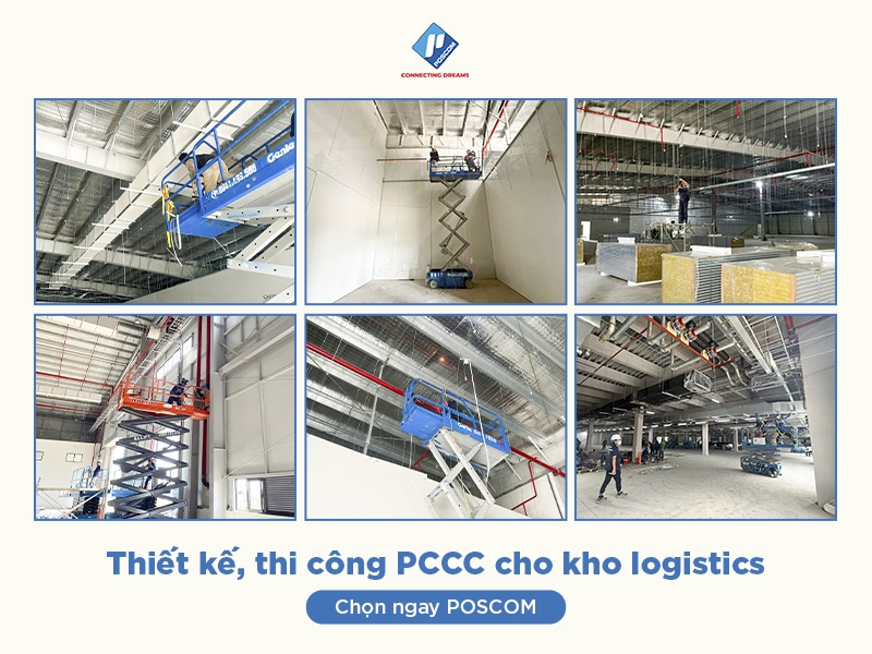 Giải pháp PCCC cho kho logistics: Yêu cầu thiết kế theo từng khu vực lưu trữ