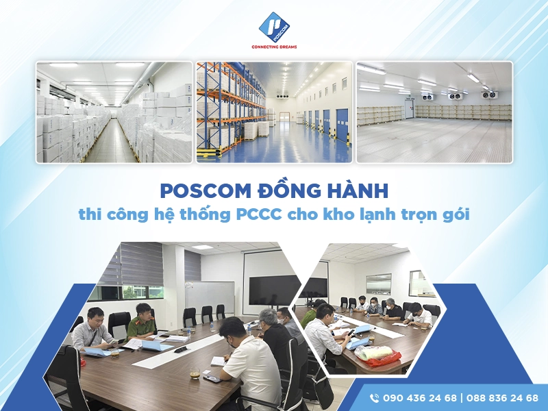 poscom là đơn vị hệ thống PCCC cho kho lạnh uy tín