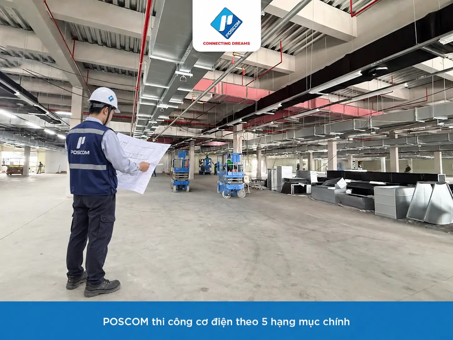 5 hạng mục nhà thầu cơ điện M&E thi công
