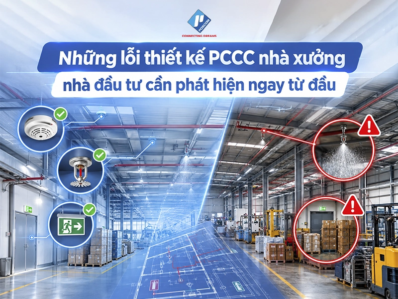 Thiết kế PCCC nhà xưởng và những lỗi thường gặp cần tránh